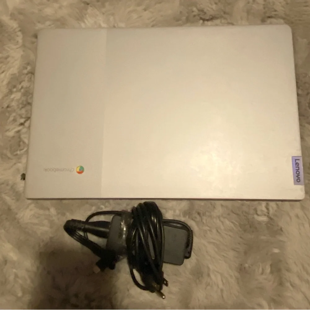 Lenovo Laptop with Charger - Silver and Black